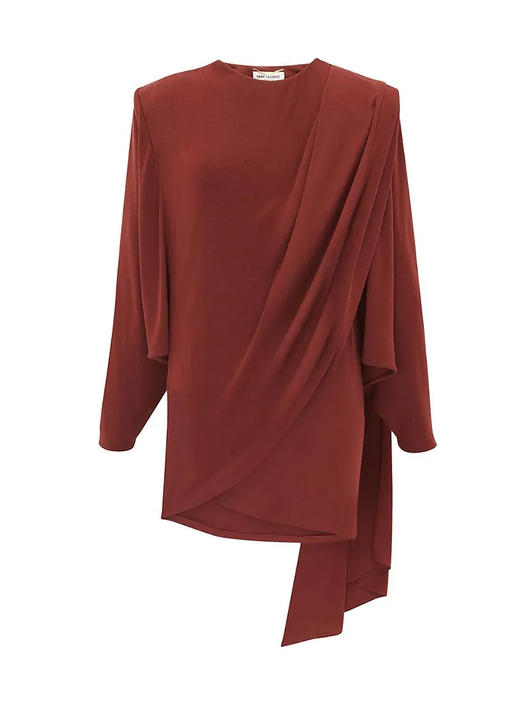 Draped Dress Wool Jersey