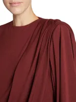 Draped Dress Wool Jersey