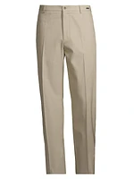 Cotton Crease-Front Pants