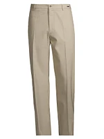 Cotton Crease-Front Pants