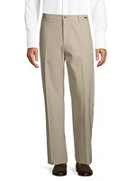 Cotton Crease-Front Pants