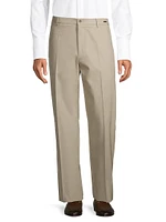 Cotton Crease-Front Pants