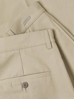 Cotton Crease-Front Pants