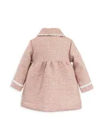 Baby Girl's, Little Girl's & Scallop Jewel Coat