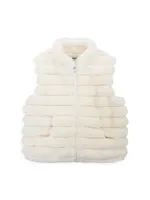 Baby Girl's & Little Faux Fur Vest