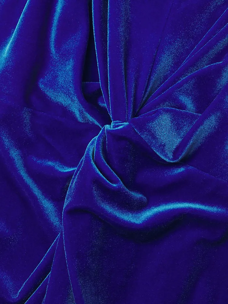 Velvet Cut-Out Maxi Dress
