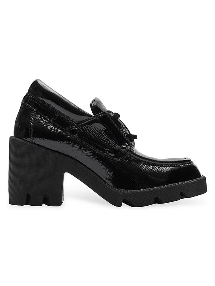 Stride 65MM Leather High-Heel Loafers