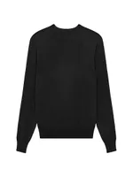 Crewneck Sweater Cashmere Wool And Silk