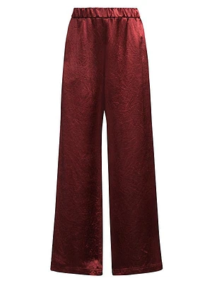 Satin Pull-On Pants