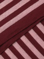 Wool Striped Long-Sleeve Top