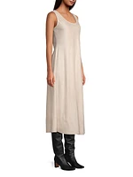 Vegan Suede Midi-Dress