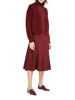 Cady Mock Turtleneck Midi-Dress