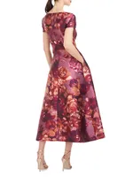 Tierney Floral Tea-Length Dress