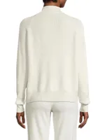Cashmere-Blend Zip Sweater