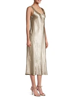 Satin Slip Midi-Dress