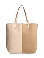 North Colorblocked Leather Tote
