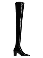 Betty Over-The-Knee Boots Stretch Vinyl