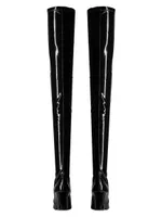 Betty Over-The-Knee Boots Stretch Vinyl