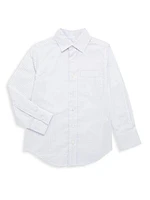 Little Boy's & Boy's Diamond Motif Cotton Standard Shirt