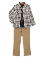 Little Boy's & Boy's Skinny Twill Pants