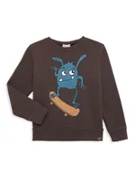 Little Boy's & Highland Skate Monster Sweatshirt