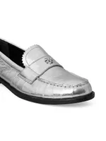 Classic Metallic Loafers