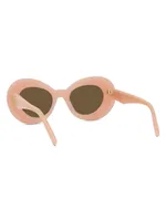 Curvy 47MM Oversized Oval Sunglasses