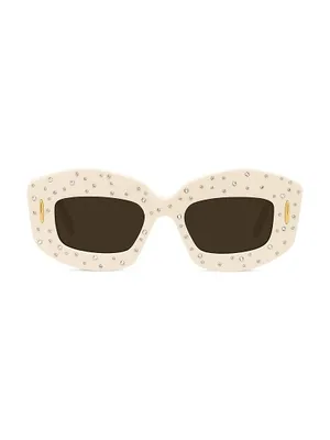 Anagram 49MM Crystal Rectangular Sunglasses