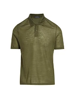 COLLECTION Shine Wool-Blend Polo Shirt