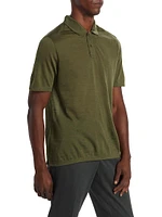 COLLECTION Shine Wool-Blend Polo Shirt