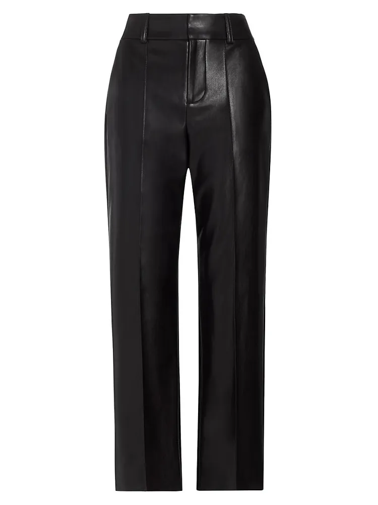 Ming Pleated Faux Leather Pants