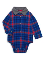 Baby Boy's Plaid Shirt & Pants Set