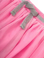 Baby Girl's Leopard Cardigan & Tulle Skirt Set