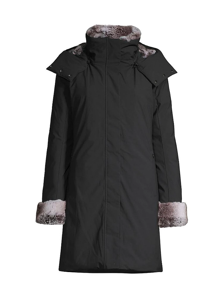 Samantha Hooded Long Coat