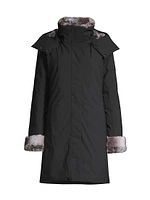 Samantha Hooded Long Coat