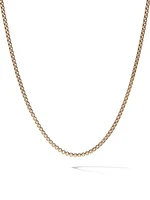 Box Chain Necklace in 18k Yellow Gold, 2.7mm