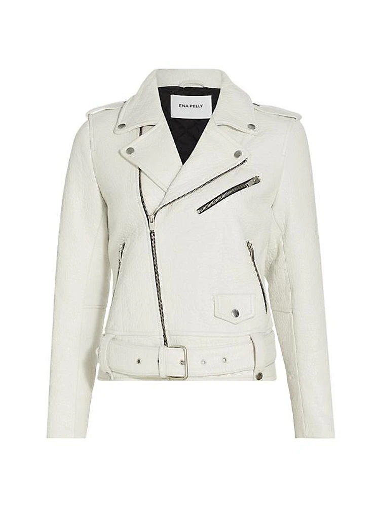 Whitney Leather Biker Jacket