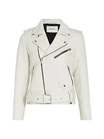 Whitney Leather Biker Jacket