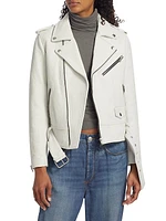 Whitney Leather Biker Jacket