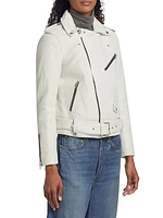 Whitney Leather Biker Jacket