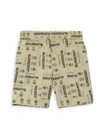 Little Boy's & Roman Jacquard Shorts