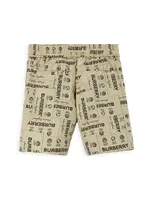 Little Boy's & Roman Jacquard Shorts