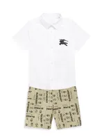 Little Boy's & Roman Jacquard Shorts