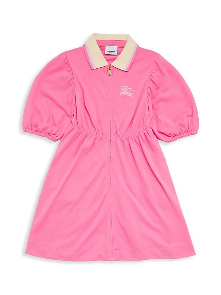 Baby Girl's, Little Girl's & Girl's Puff-Sleeve Polo Shirtdress