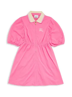 Baby Girl's, Little Girl's & Puff-Sleeve Polo Shirtdress