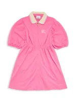 Baby Girl's, Little Girl's & Puff-Sleeve Polo Shirtdress