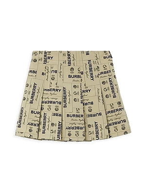 Little Girl's & Girl's Gabrielle Printed Pleated Skirt