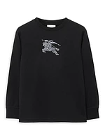 Little Boy's & Boy's Logo Crewneck Sweater