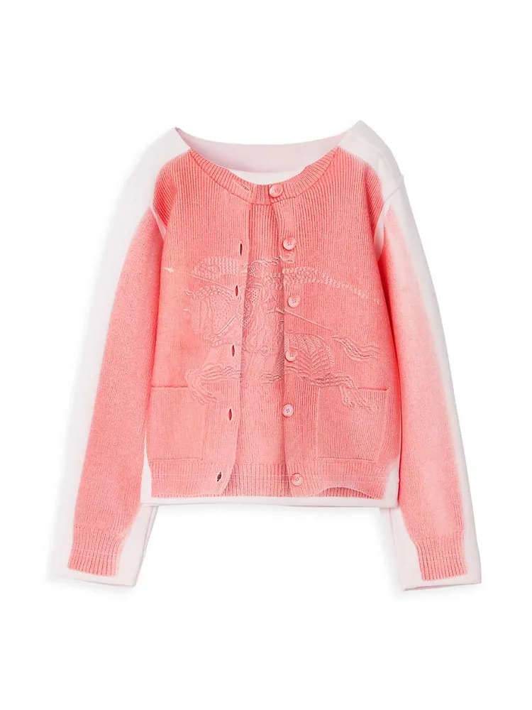 Little Girl's & Trompe L'Oeil Cardigan