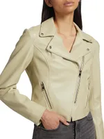 Monica Vegan Leather Biker Jacket